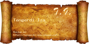 Tengerdi Iza névjegykártya